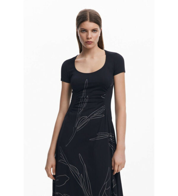Vestido de algodão Desigual - Image 2