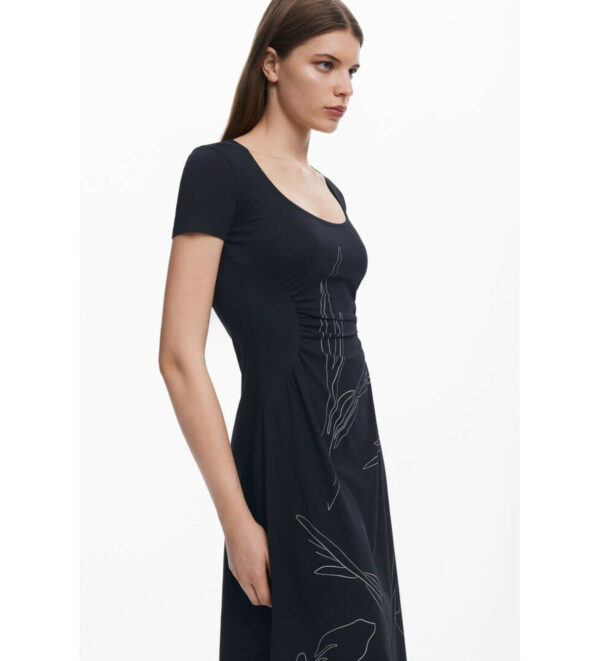 Vestido de algodão Desigual - Image 3