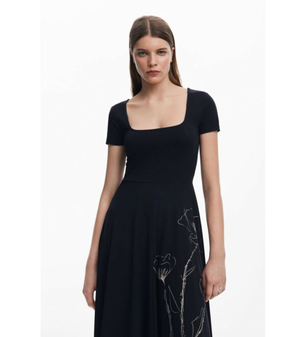 Vestido de algodão Desigual - Image 2