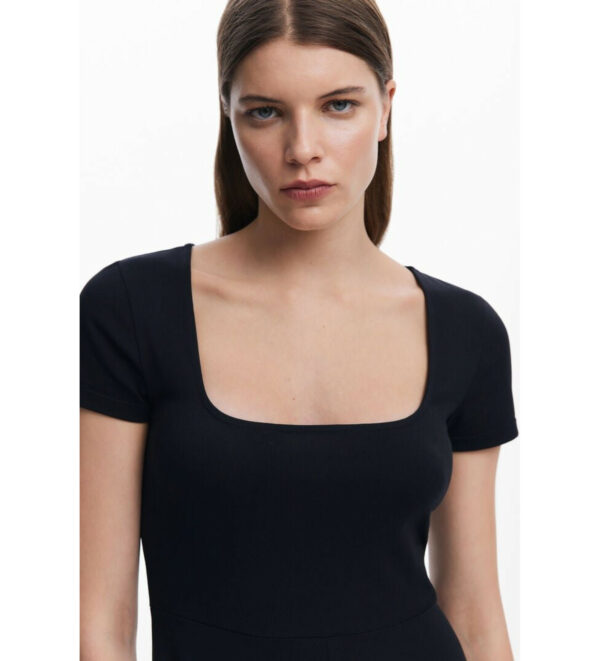 Vestido de algodão Desigual - Image 3