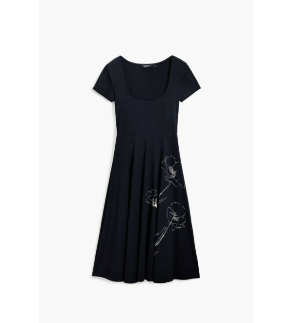 Vestido de algodão Desigual - Image 6